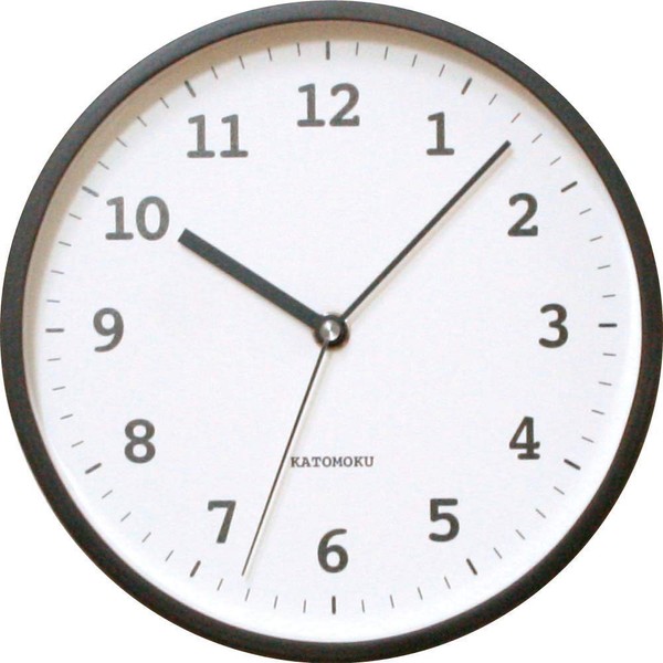 KATOMOKU plywood wall clock, 13 km-84BRC, Brown, Radio Clock, Continuous Second Hand, φ8.0 inches (202 mm)