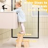 TERMANIC Wooden Toddler Step Stool for Bathroom Sink, Kids Step