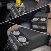 Center Console Organizer Armrest Storage Box with Cup and Phone