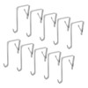 Kyuionty 10Pcs Over The Door Hooks, Metal Door Hanger Z