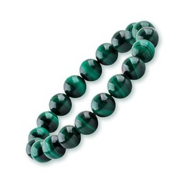 10mm Malachit Armband Echtes Naturstein Armband f√ºr Damen Herren, Verstellbare Nat√ºrliche Gr√ºne Edelstein Heilsteine Perlenarmband Chakra Yoga Armband, Bringt Gl√ºck, Reichtum und Wohlstand