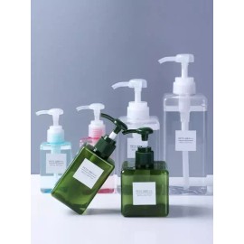샴푸 디스펜서 흘림방지 펌프 소분용기 벽걸이 펌프병 [플랫 병 딥그린 150ml] Shampoo Dispenser Drip-proof Pump Sub-container Wall-mounted Pump Bottle [Flat Bottle Deep Green 150ml]