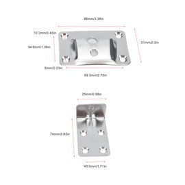 1 Pair Removable Table Bracket - 304 Stainless Steel RV Table Bracket, Practical Design, Replacement for RV Yacht Ship