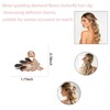 Women's Elegant Hair Claw Clip Crystal Flower Metal Butterfly 3