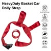 CARBOLE 2pack Car Tire Basket Straps Adjustable Wheel Net Set