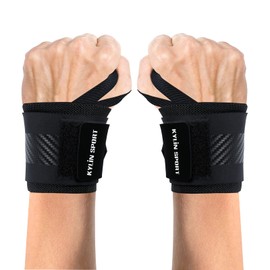 KYLIN SPORT Pair of Adjustable Wrist Wraps Weightlifting for Men & Women Weight Lifting Wrist Support for Powerlifting Strength Training