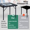 Queensell Folding Game Table with Double Sided Mat, Foldable Board
