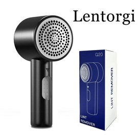 Mother's Day-LENTORGI Fabric Shaver, Electric Lint Remover, Rechargeable Lint Shaver,for Sweaters,Sofas, Clothes, Upholstery, Furniture, Toys, Blanket, Home Use appliances cleaning - Color: Black