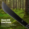 REAT Machete with Saw, 17" Full Tang Machete with Sheath,