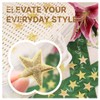 30PCS Gold Star Iron on Patches, Sew on Star Embroidered