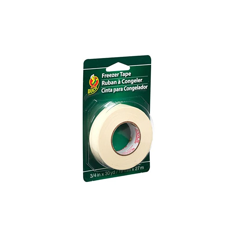 Duck Brand Write-On Freezer Tape, 3/4-Inch by 30-Yard, Single Roll,