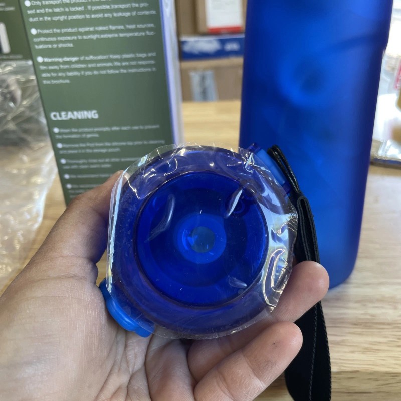 Flavour Bottle With Ring And Wrist strap Blue