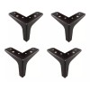 Herrajes Guerrero Pata Clasica Para Sala Muebles Pack 4 Piezas