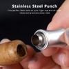 KEENSUN 3-in-1 Cigar Punch Tool Set with Cigar Punch(8mm), Cigar