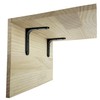 12 PCS Furniture Shelf Brackets, 90-Degree Metal L-Shaped Corner Supports