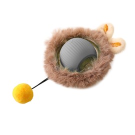 Interaktives Katzenspielzeug Katzenball, 360° Rolling Smart Ball FüR Katzen Und Hunde, 3 Arbeitsmodi, Katzenspielzeug Elektrisch Katzenball mit LED Licht für Katzen(Grau)