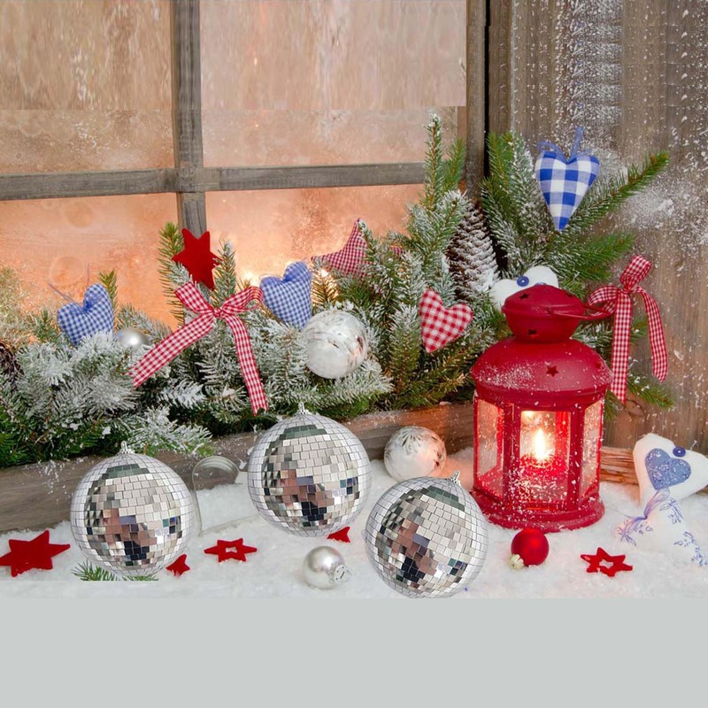 ZHANYIGY 4Pcs Christmas Balls Ornaments for Xmas Tree - Shatterproof