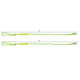 Extreme Max 3006.3132 BoatTector PWC Dock Line Value 2-Pack - 9', Green/Yellow