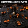 30cm Black Spider Web Placemat for Halloween – Lace-Style Round