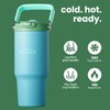 Greylock 30 oz Insulated Tumbler with Top Handle, 2-in-1 Flip