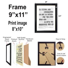 Christian Mom Gifts - Inspirational Bible Verses For Aunts, Women, Wife - 6 (8x10) FRAMED Wall Art Decor Prints - Vintage Hand Lettering Bible Page Verses Passages