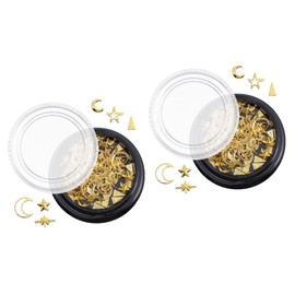 Baluue Alloy Nail Decoration Moon Star Sequin Stickers for Crafting Nail Charms Elegant Accessories and Decoration