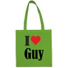Reifen-Markt Tasche I Love Guy Größe 38x42 Farbe Grün Druck