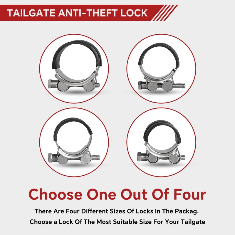 Universal Tailgate Anti-Theft Lock Compatible with Ford F150 Super Duty