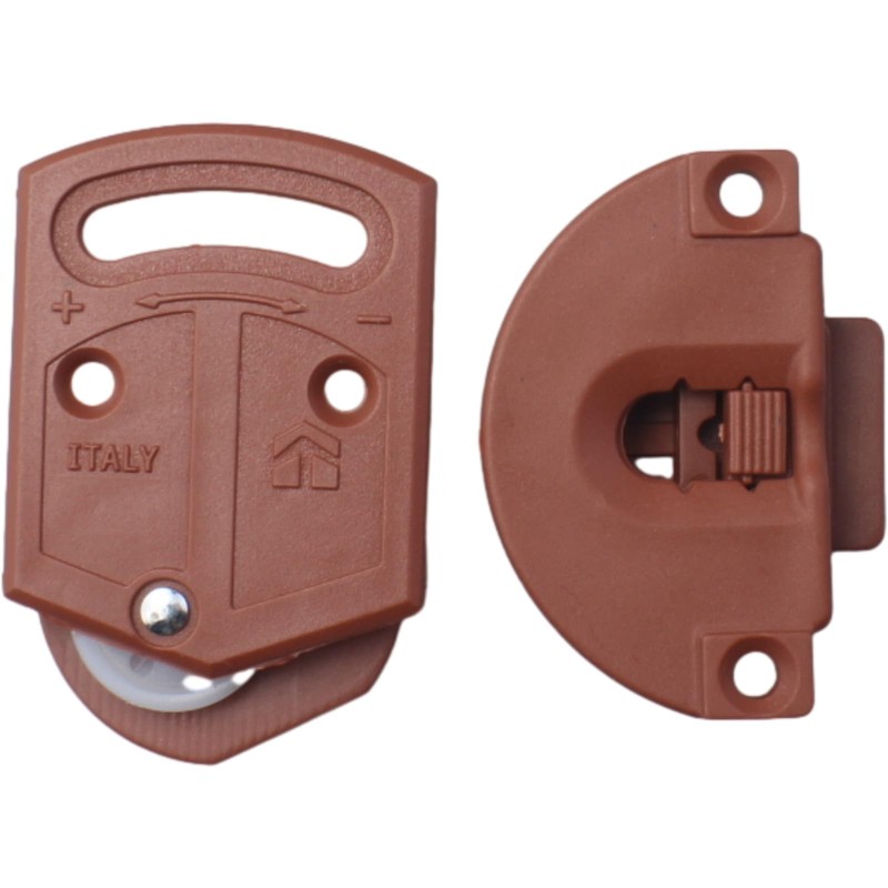 2 Pcs Old-Fashioned Wardrobe Sliding Door Roller Gear Track Panel