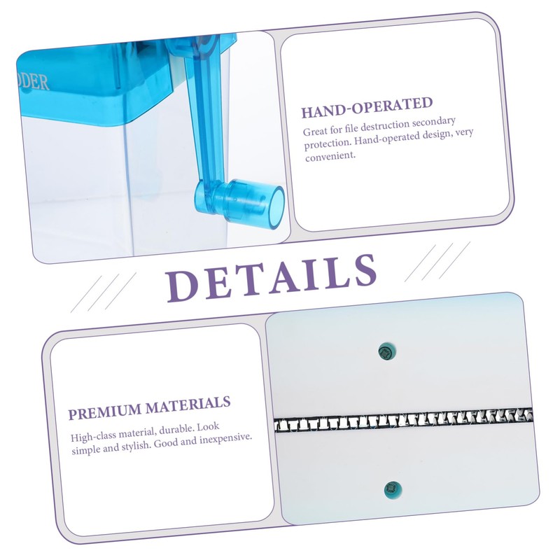 Tofficu Office Hand Shredder Document Shredder for Home Office Light