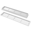18x4'' Inch Bathroom Door Air Vent Grille Two Sided White