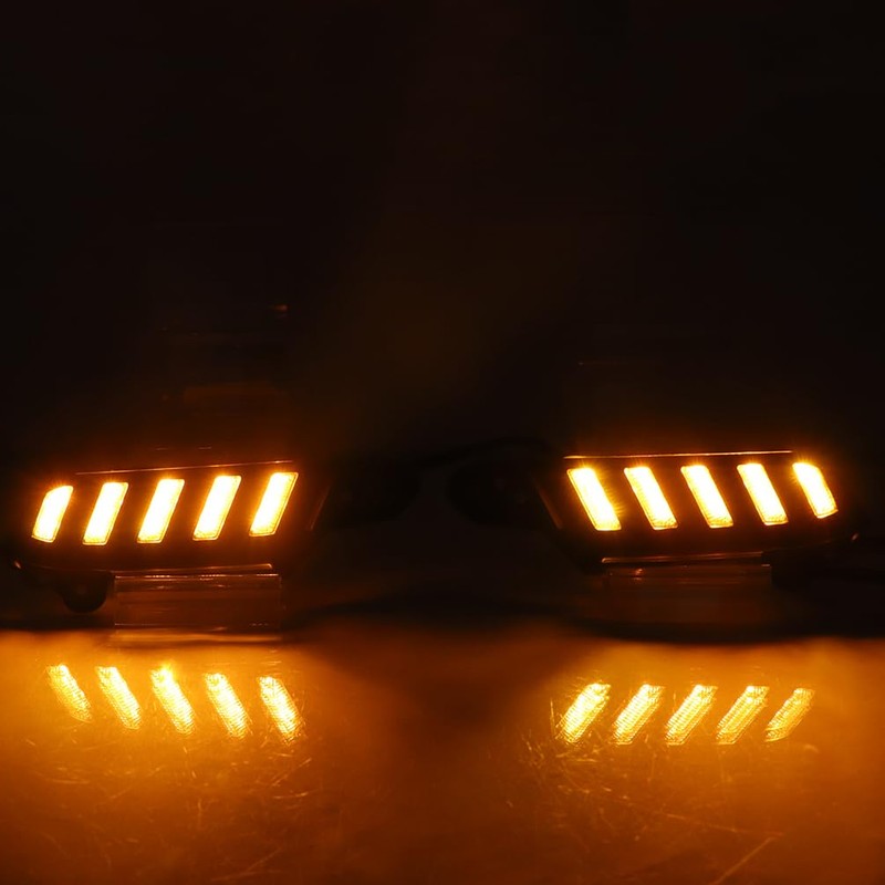 White/Amber LED Front Bumper Fog Light Fit For Toyota Tacoma