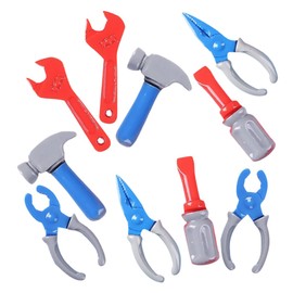 10-Piece Set Simulation Tool for Children's Tools, Miniature Tools on Toy Drill, Children's Toy, Miniature Dollhouse Accessories, Plastic Toyvian