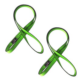 Nylon Climbing Sling, 18 mm Nylon Sling Runner for Climbing, Swing, Tree Work, Outdoor Activities (120 cm, Green (Pack of 2))