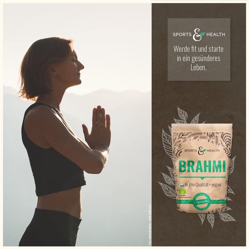 Brahmi Organic Capsules - 200 Brahmi Capsules - 1000 mg
