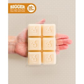 Shortie's Candle Company Vanilla Bean Wax Melts Bulk Pack - Formula 117-4 Highly Scented 3 Oz. Bars (12 Oz. Total) - Made with Natural Oils - Bakery & Food Air Freshener Cubes Collection