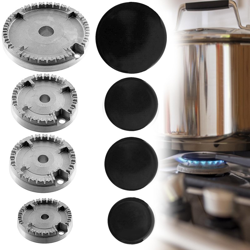 Gas Burner Crown & Flame Cap for Oven Cooker Hob