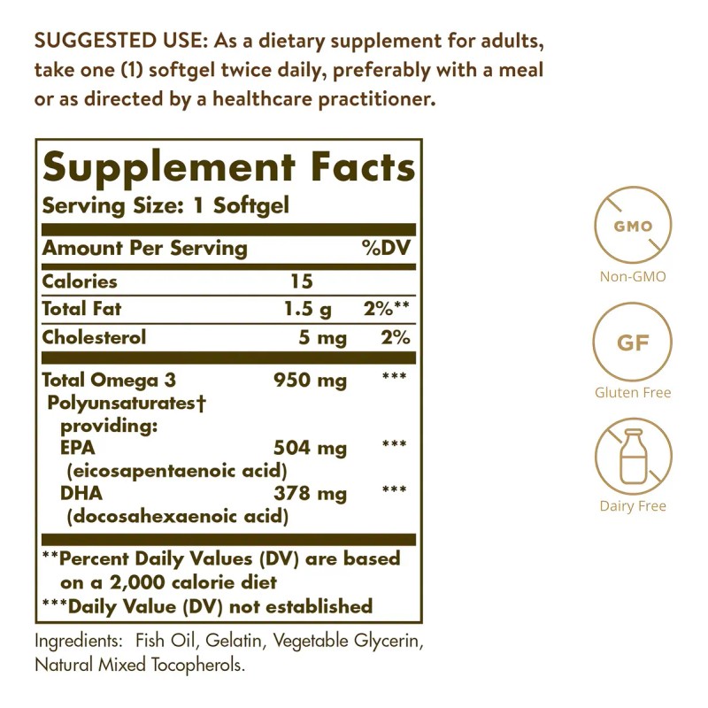 Triple Strength Omega-3 950 Mg 50 Soft Sabor Sin Sabor