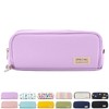 OIOYLEY 3 Compartments Large Capacity Pencil Case for School &