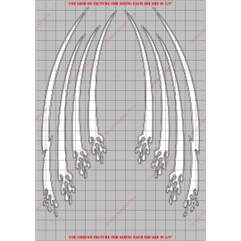 Paint Masks Plus SPG5018W Graphic Splash Water Based Vinyl Masking/ Stencil Kit