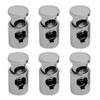 6 Pieces Barrel String Cord Lock End - Heavy Duty