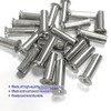 M4 Door Handle Bolt Through Fixings, 25Pcs M4 Door Handle