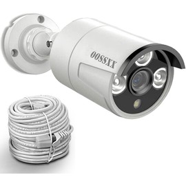 (AI Human Body Detection, Audio Recording, IP67 Waterproof and Dustproof), OOSSXX Security Camera, Wired Poe Security Camera, 5 Megapixels, Security Camera, Indoor and Outdoor Use, Surveillance
