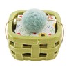 Mud Pie Floral Soap Set Holder, Green, Basket 3.5" x