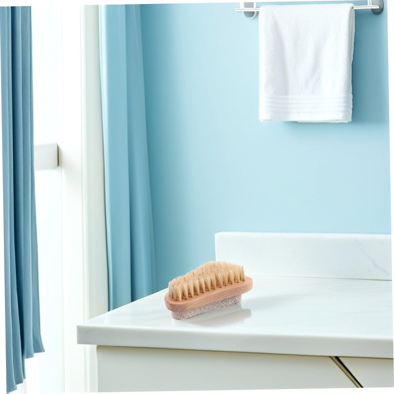 NOLITOY Foot Care Kit Stone Scrub Brush Nail Cleansing Tool
