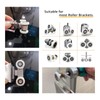 Leliafleury 16 Sets Shower Door Wheels 20mm Shower Door Rollers