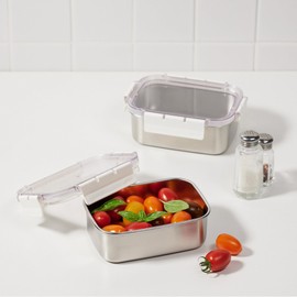 JAJU [JAJU] Stainless Modular Airtight Container 800ml White