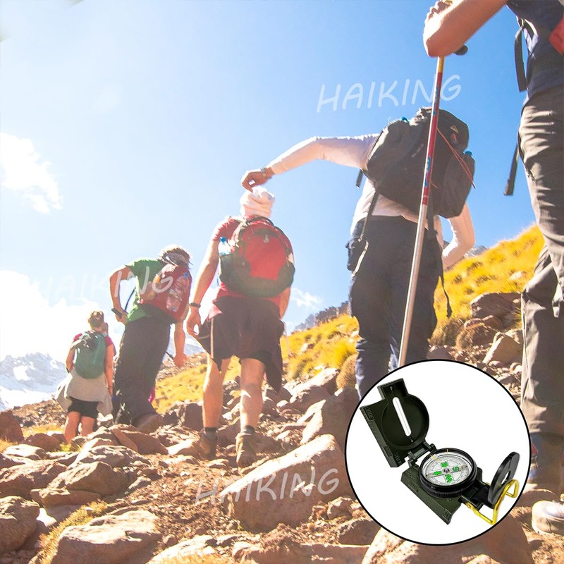 HAIKING Precise Compass, 1 PCS Orienteering Compass for Hiking, Climbing,