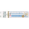reimei藤井 Easy-to-Read Grid Ruler 15 cm Ruler ajh158