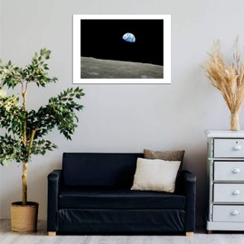 Spiffing Prints NASA - Earthrise (Apollo 8 December 24, 1968) - Medium - Semi Gloss - Unframed